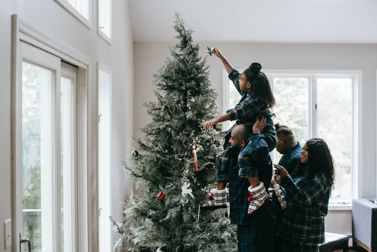 Christmas in July with Garland Christmas Decorations